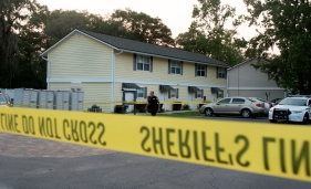 The St. Johns County Sheriff’s Office responds to a shooting at the Oaks of Wildwood condominiums, at the 4200 block of Carter Road, that left two people dead on Thursday, April 27, 2017. (Christina Kelso/ The St. Augustine Record)